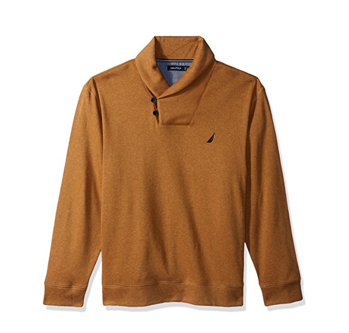 Nautica Men's Long Sleeve Shawl Collar Pullover only $19.79