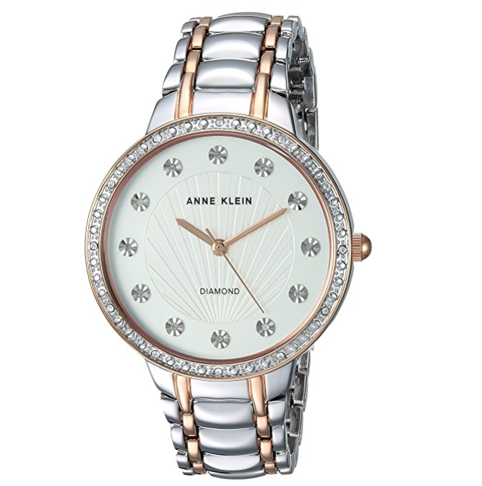 Anne Klein Women's Diamond-Accented Bracelet Watch only $39.99