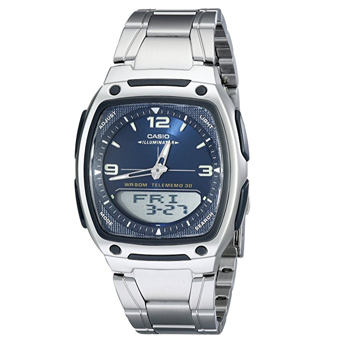 Casio Men's AW81D-2AV Ana-Digi Stainless Steel Watch only $17.15