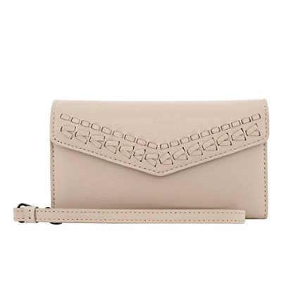 Rebecca Minkoff Wristlet, Whipstitch Tech Wristlet [Credit Card Case] Wallet Case fits Apple iPhone 7 - Nude Leather  $14.32