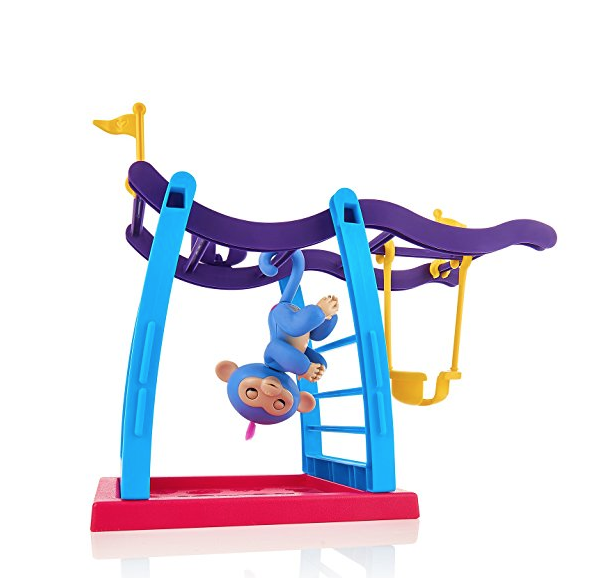 Fingerlings Playset - Monkey Bar Playground + Liv the Baby Monkey (Blue with Pink Hair) only $24.99