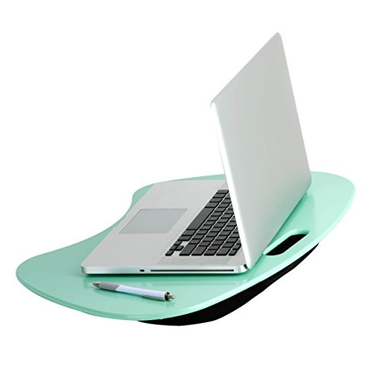 Honey-Can-Do TBL-03540 Portable Laptop Lap Desk with Handle, Mint, 23 L x 16 W x 2.5 H $13.87，FREE Shipping