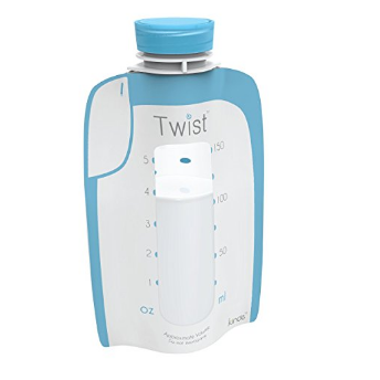 Kiinde Breast Milk Storage Twist Pouch (6 oz - Pack of 40)   $6.29