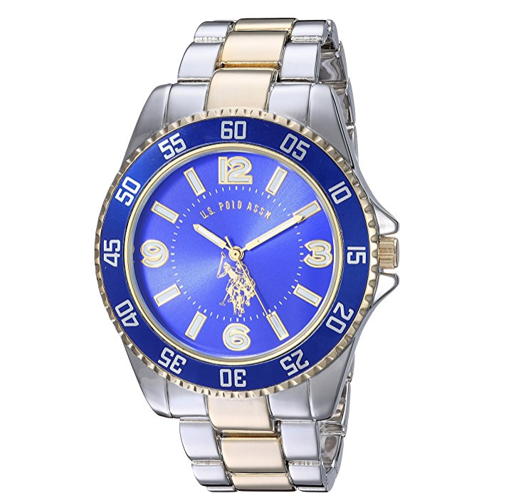 U.S. Polo Assn. Men's Quartz Metal and Alloy Casual Watch, Color:Two Tone (Model: usc80514) only $19.99