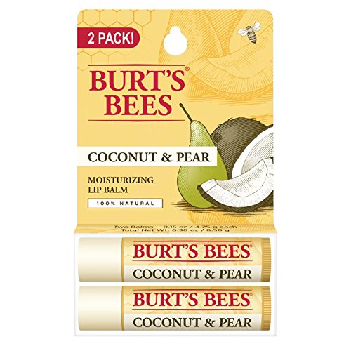 Burt's Bees 100% Natural Moisturizing Lip Balm, Coconut & Pear with Beeswax & Fruit Extracts - 2 Tubes, Only $3.70, free shipping after using SS