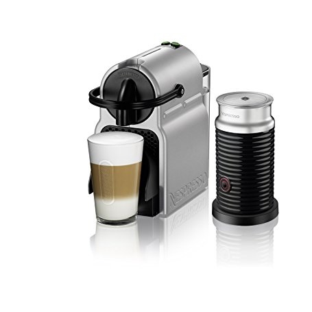 Nespresso Inissia Espresso Machine by De'Longhi with Aeroccino, Silver, Only $92.99, You Save $106.01(53%)