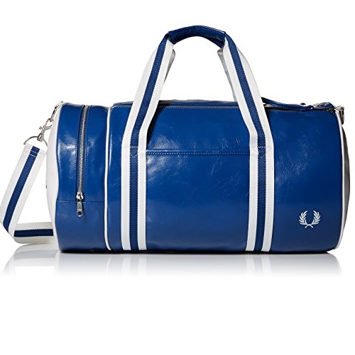 Fred Perry Men's Classic Barrel Bag, Regal, Only $43.66, free shipping