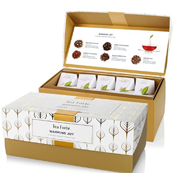 Tea Forté Warming Joy Presentation Box Featuring Seasonal & Festive Tea Blends - 20 Handcrafted Pyramid Tea Infusers  	$19.50