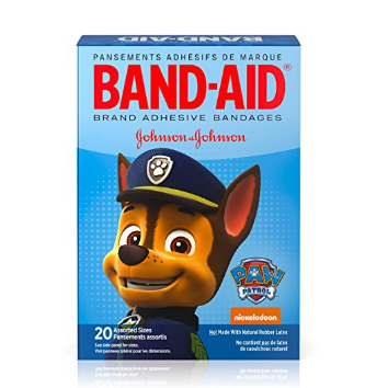 Band-Aid Brand Adhesive Bandages Featuring Nickelodeon Paw Patrol, Assorted Sizes, 20 Count  $2.83