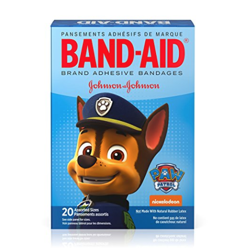 Band-Aid Brand Adhesive Bandages Featuring Nickelodeon Paw Patrol, Assorted Sizes, 20 Count only $2.22