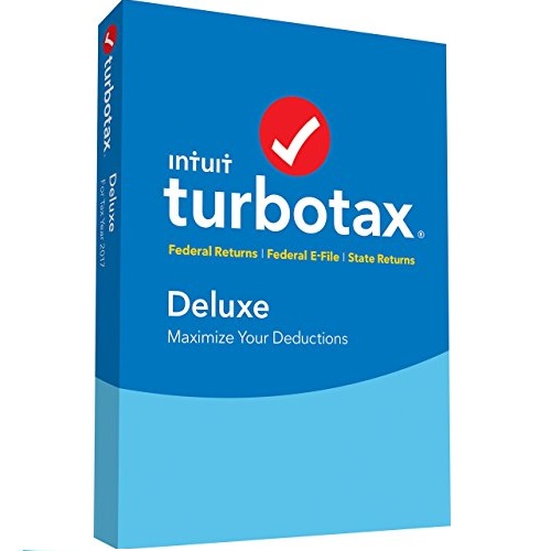 TurboTax Deluxe 2017 Fed + Efile + State PC/MAC Disc [Amazon Exclusive], Only $35.87, free shipping