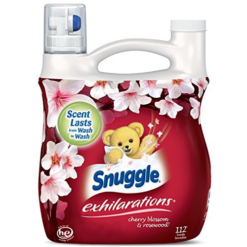 Snuggle Exhilarations Liquid Fabric Softener, Cherry Blossom & Rosewood, 96 Fluid Ounces, Only $5.97