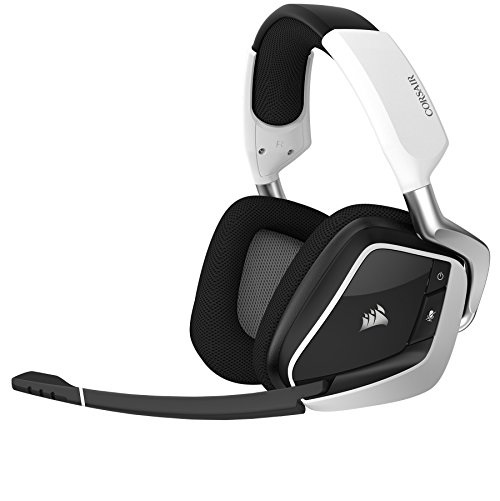 CORSAIR VOID PRO RGB Wireless Gaming Headset - Dolby 7.1 Surround Sound Headphones for PC - Discord Certified - 50mm Drivers - White, Only $69.99, free shipping