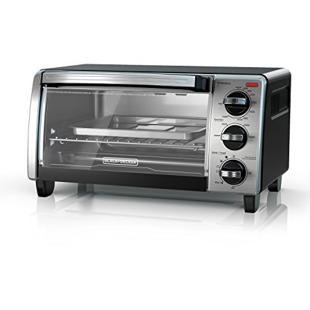 BLACK+DECKER  4-Slice Toaster Oven with Natural Convection, Black, TO1750SB, Only $20.38