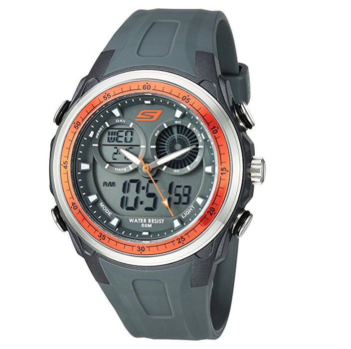 時尚動感！Skechers SR1081男士運動手錶, 現僅售$49.77 免運費！