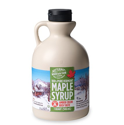 Butternut Mountain Farm, 100% Pure Maple Syrup From Vermont, Grade A, Amber Color, Rich Taste, All Natural, Easy Pour Jug, 32 Fl Oz, 1 Qt, only $15.62