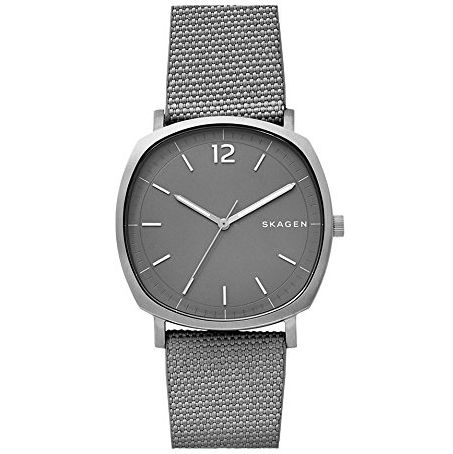 Skagen Men's 'Rungsted' Quartz Titanium and Nylon Casual Watch, Color:Grey $89.99，FREE Shipping
