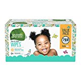 Seventh Generation Thick & Strong Baby Wipes, Free & Clear with Flip Top Dispenser, 768 count (Packaging May Vary) $17.11