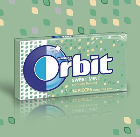 Orbit Sweet Mint Sugarfree Gum, (Pack of 12)  ONLY $7.79