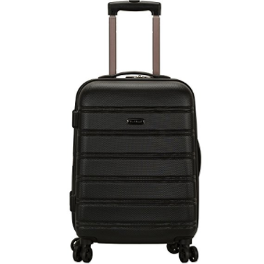 Rockland Luggage Melbourne 20 Inch Expandable Abs Carry On Luggage, Black, One Size, Only $35.50, You Save $84.50(70%)