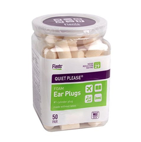Flents Ear Plugs, 50 Pair, Ear Plugs for Sleeping, Snoring, Loud Noise, Traveling, Concerts, Construction, & Studying, NRR 29, Only $6.04