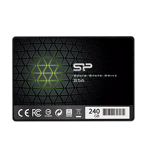 Silicon Power 240GB SSD 3D NAND With R/W Up To 560/530MB/s S56 SLC Cache Performance Boost SATA III 2.5