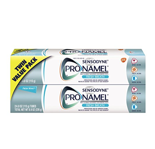 Sensodyne ProNamel Fresh Breath Toothpaste, 2 Pack of 4 Ounce Tubes (8 Ounces Total) only $8.89