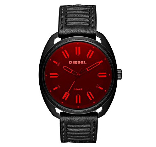 Diesel Men's 'Fastbak' Quartz Stainless Steel and Leather Casual Watch, Color:Black (Model: DZ1837) $69.50，FREE Shippping