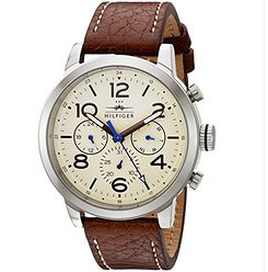 Tommy Hilfiger Men's 1791230 Jake Analog Display Japanese Quartz Brown Watch $70.31，FREE Shipping
