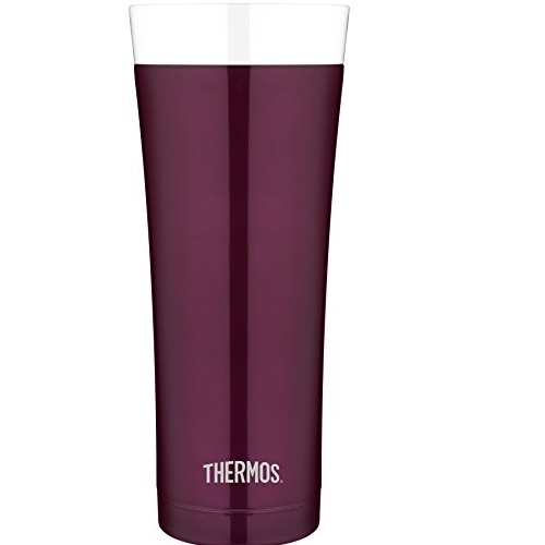 Thermos 16 Ounce Vacuum Insulated Stainless Steel Travel Tumbler, Burgundy, Only $9.99