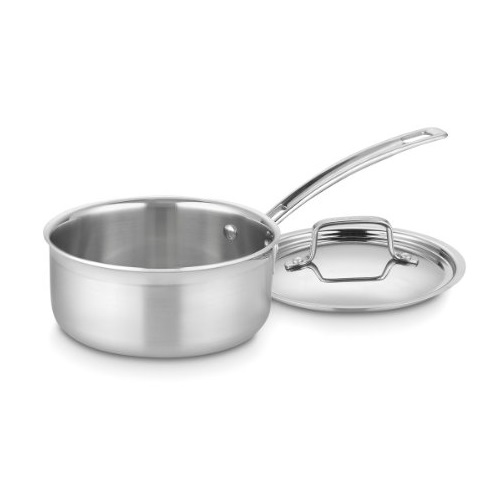 Cuisinart MCP19-16N MultiClad Pro Stainless Steel 1-1/2-Quart Saucepan with Cover, Only $17.95, You Save $57.05(76%)