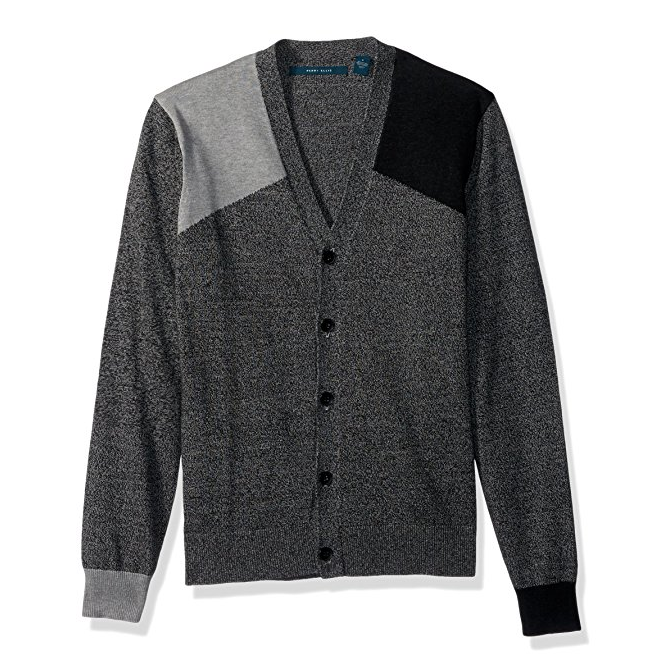 Perry Ellis Men's Colorblock Cardigan Sweater only $23.78