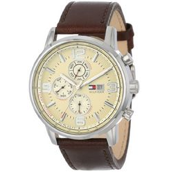 Tommy Hilfiger Men's 1710337 Stainless Steel Brown Leather Watch $63.08，FREE Shipping