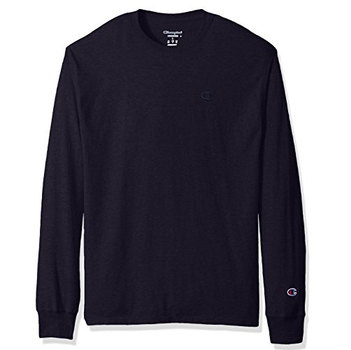 Champion Men's Classic Jersey Long Sleeve T-Shirt, Only $12.00