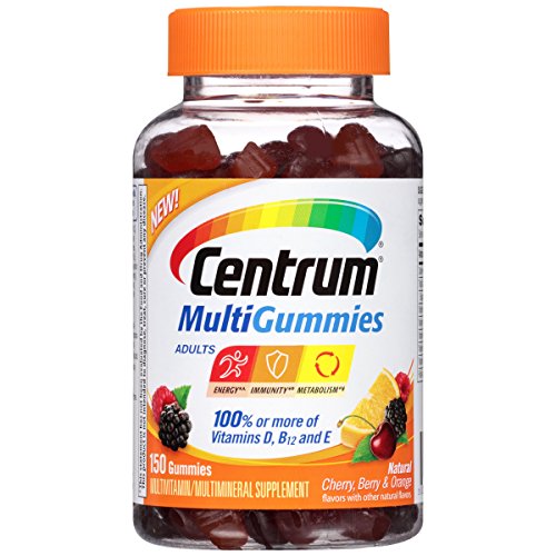 Centrum MultiGummies Adults (150 Count, Natural Cherry, Berry, Orange Flavor) Multivitamin/Multimineral Supplement Gummies, Only $10.73