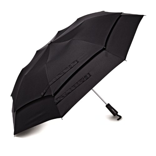 Samsonite 新秀丽 双层防风自动折叠雨伞，原价$25.00，自动折扣后仅售$14.00