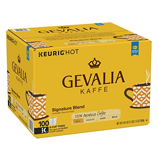 Gevalia Signature Blend Coffee, K-CUP Pods, 100 Count only $29