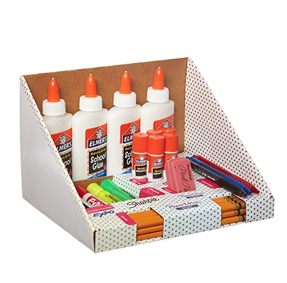 School Supply Kit: Sharpie Highlighters, Paper Mate Pens, EXPO Dry Erase, Elmer’s Glue & More, 31 Count only $8.79