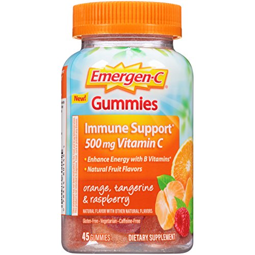 Emergen-C Gummies (45 Count, Orange, Tangerine and Raspberry Flavors) Dietary Supplement with 500 mg Vitamin C Per Serving, Gluten Free, Only $7.24, free shipping after using SS