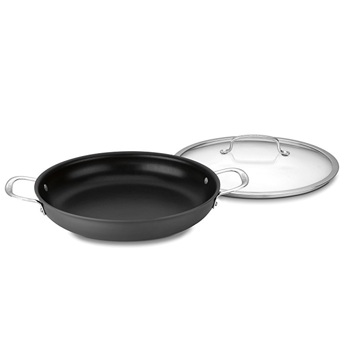 Cuisinart 6425-30D Contour Hard Anodized 12-Inch Everyday Pan with Cover $19.04