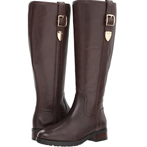 Coach Easton Semi Matte Calf Round Toe Leather Knee High Boot, Only $66.25, free shipping