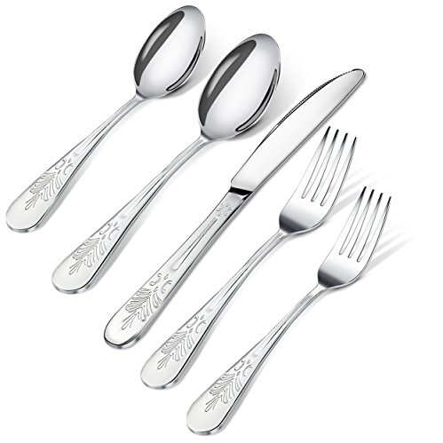 Utopia Kitchen 20 Piece Stainless Steel Flatware Set - Service for 4, Only $12.99