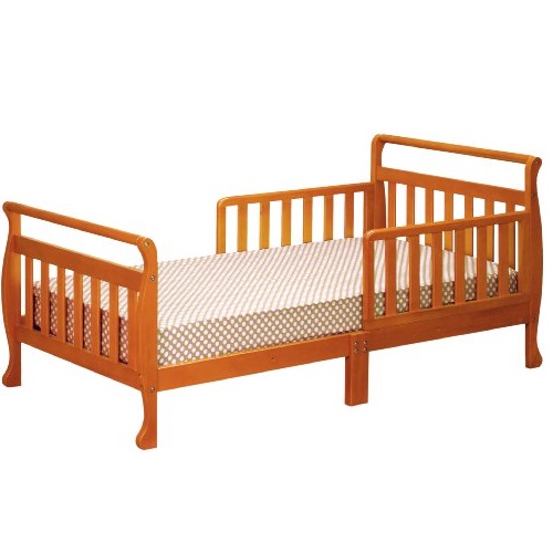 Athena Anna Sleigh Toddler Bed, Pecan, Only $49.88, free shipping