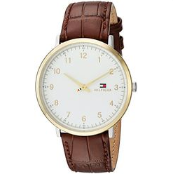 Tommy Hilfiger Men's 'SOPHISTICATED SPORT' Quartz Silver and Gold and Leather Casual Watch, Color:Brown (Model: 1791340) $55.00，FREE Shipping