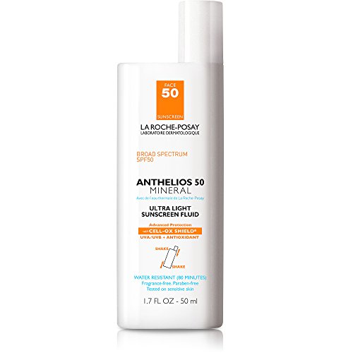 La Roche-Posay Anthelios Mineral Ultra-Light Fluid Broad Spectrum SPF 50, Face Sunscreen with Zinc Oxide and Titanium Dioxide, Oil-Free , 1.7 Fl. Oz., Only $14.09
