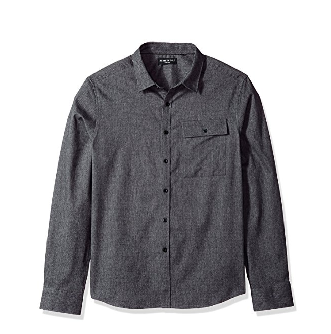 Kenneth Cole New York Men's Herringbone Shirt Jacket only $11.87