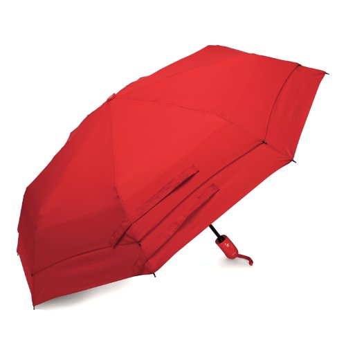 史低价！Samsonite 新秀丽 双层防风自动折叠雨伞，原价$30.00，现仅售$15.19