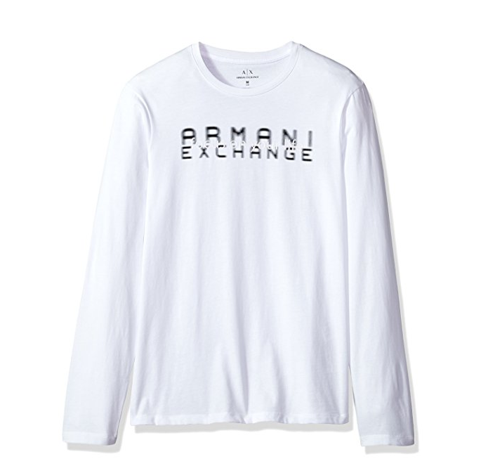 A|X Armani Exchange Men's Focus On Your Life Long Sleeve Tee ONLY $26.51