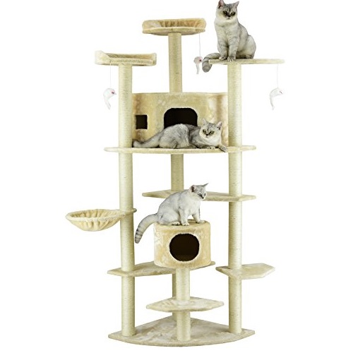 Go Pet Club Cat Tree, 80-Inch, Beige, Only $64.19 , free shipping