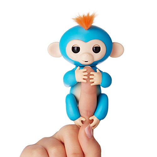 Fingerlings - Interactive Baby Monkey- Boris (Blue with Orange Hair) By WowWee, Only $12.50